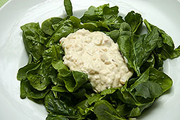 Blattspinat-Salat